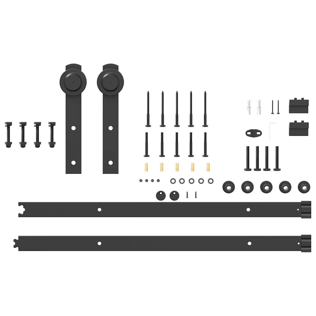 Liukuovi Hardware Kit 152 Cm Teräs Musta