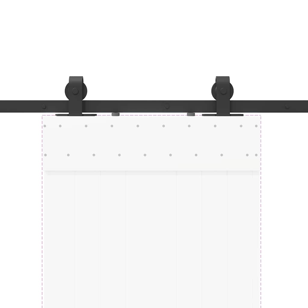 Liukuovi Hardware Kit 213 Cm Teräs Musta