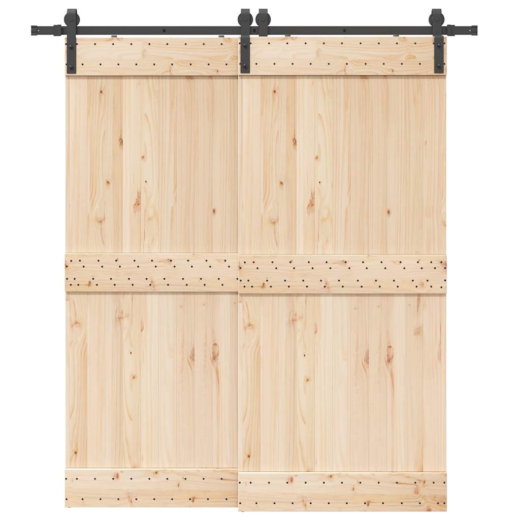 Liukuoven Asennussarja Teräs 200 Cm Musta