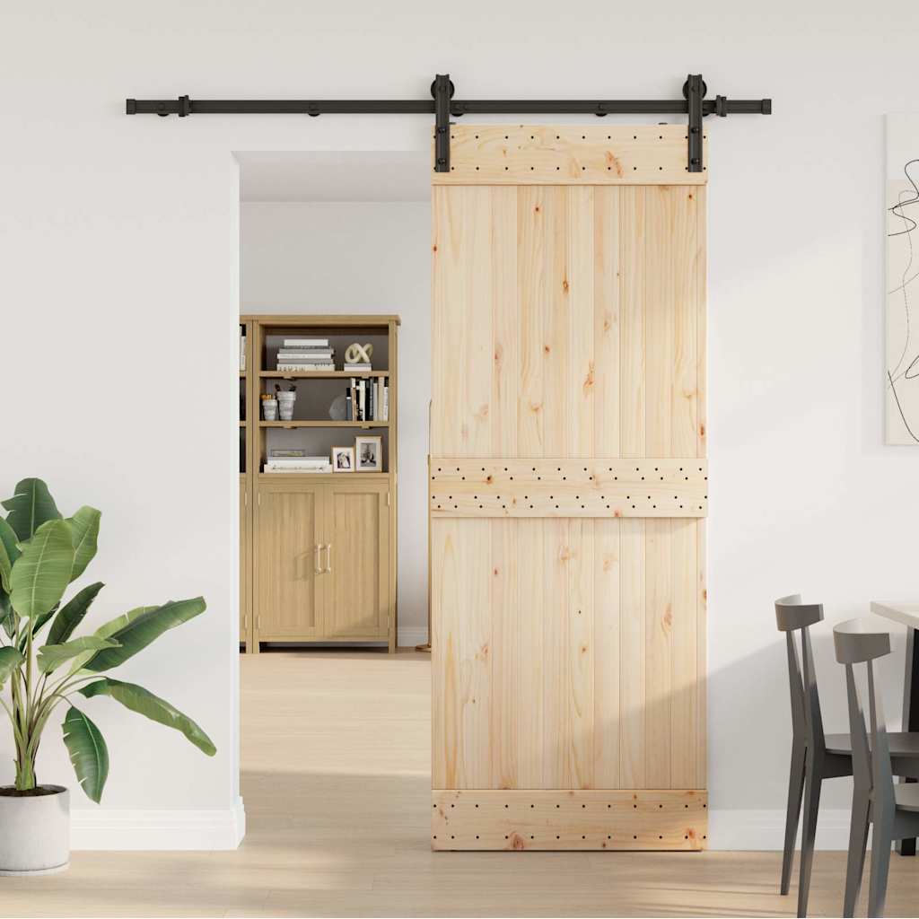 Liukuoven Asennussarja Teräs 183 Cm Musta