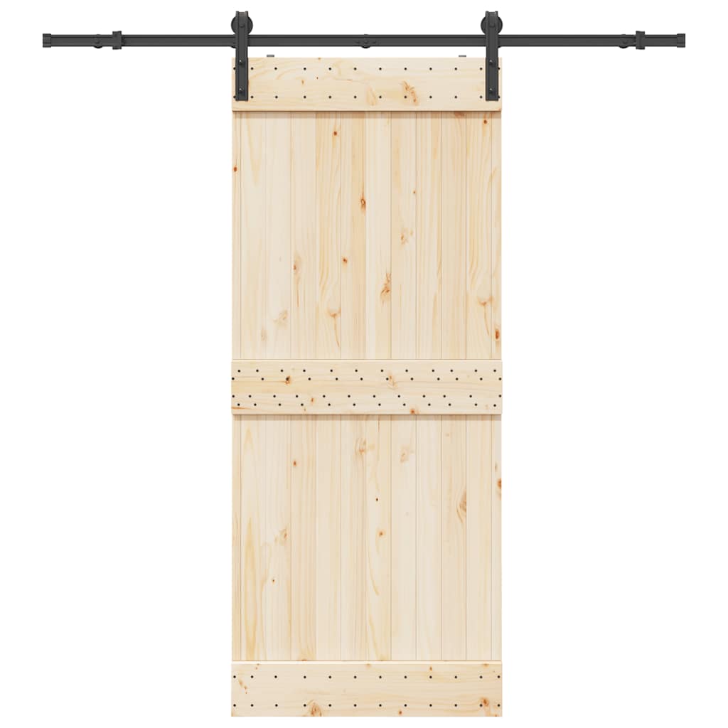 Liukuoven Asennussarja Teräs 200 Cm Musta