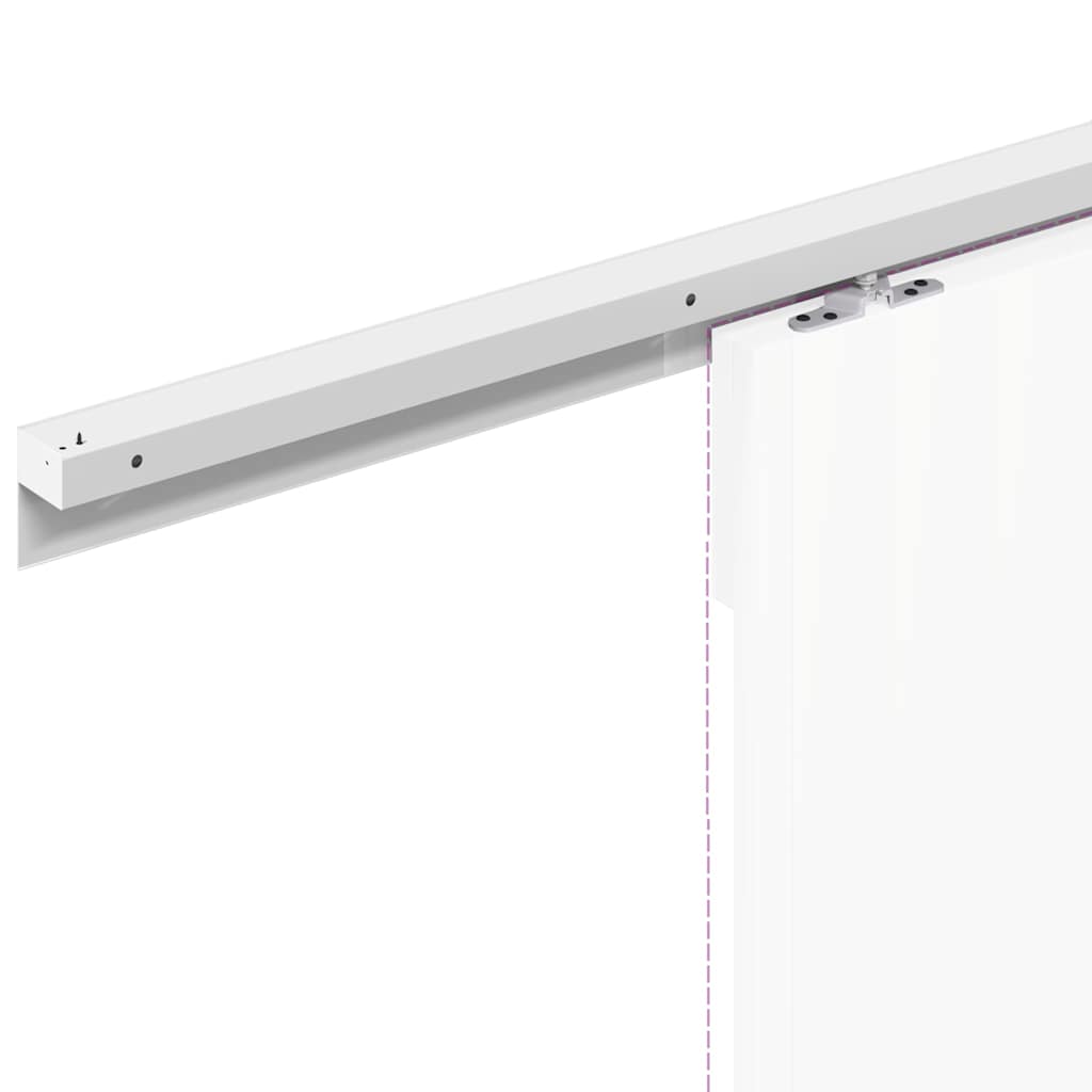 Liukuovi Hardware Kit 200 Cm Alumiiniseos Sliver