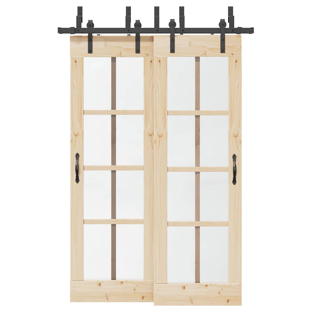 Liukuoven Asennussarja Teräs 152,5 Cm Musta