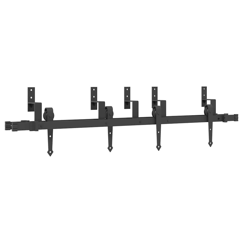 Liukuoven Asennussarja Teräs 152,5 Cm Musta