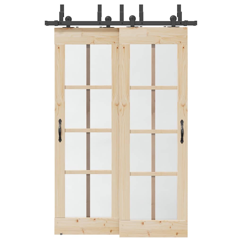 Liukuoven Asennussarja Teräs 152,5 Cm Musta