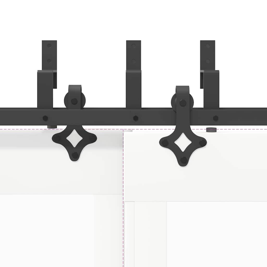 Liukuoven Asennussarja Teräs 213,5 Cm Musta