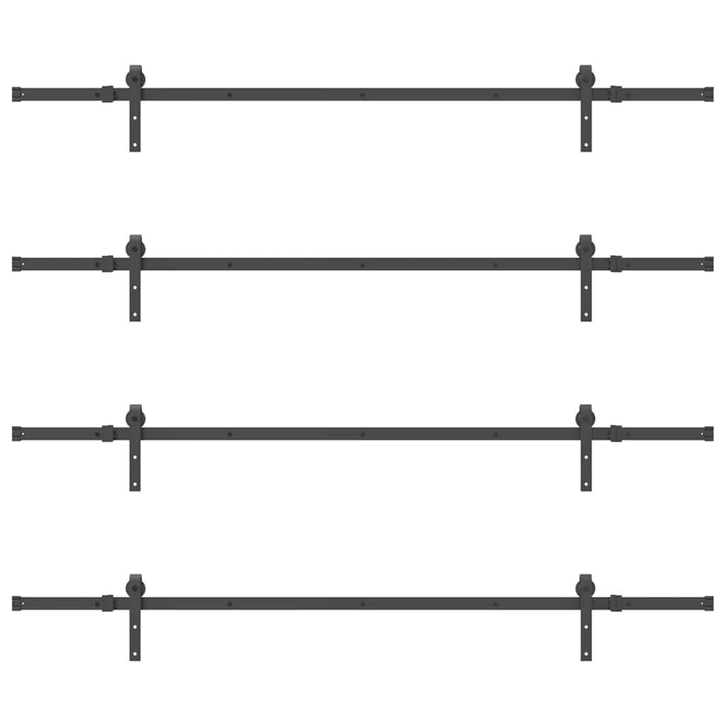 Liukuovi Hardware Kit 427 Cm Teräs Musta