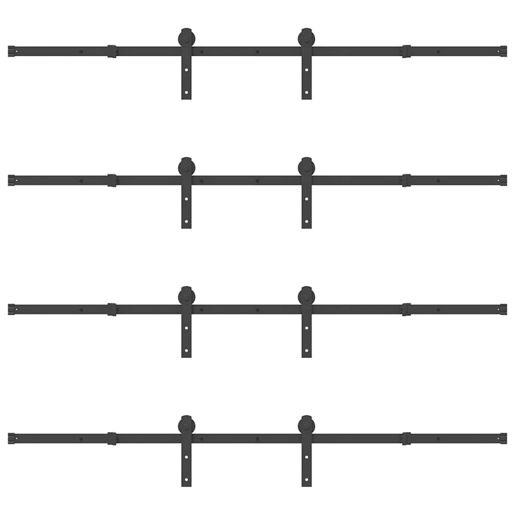 Liukuovi Hardware Kit 400 Cm Teräs Musta