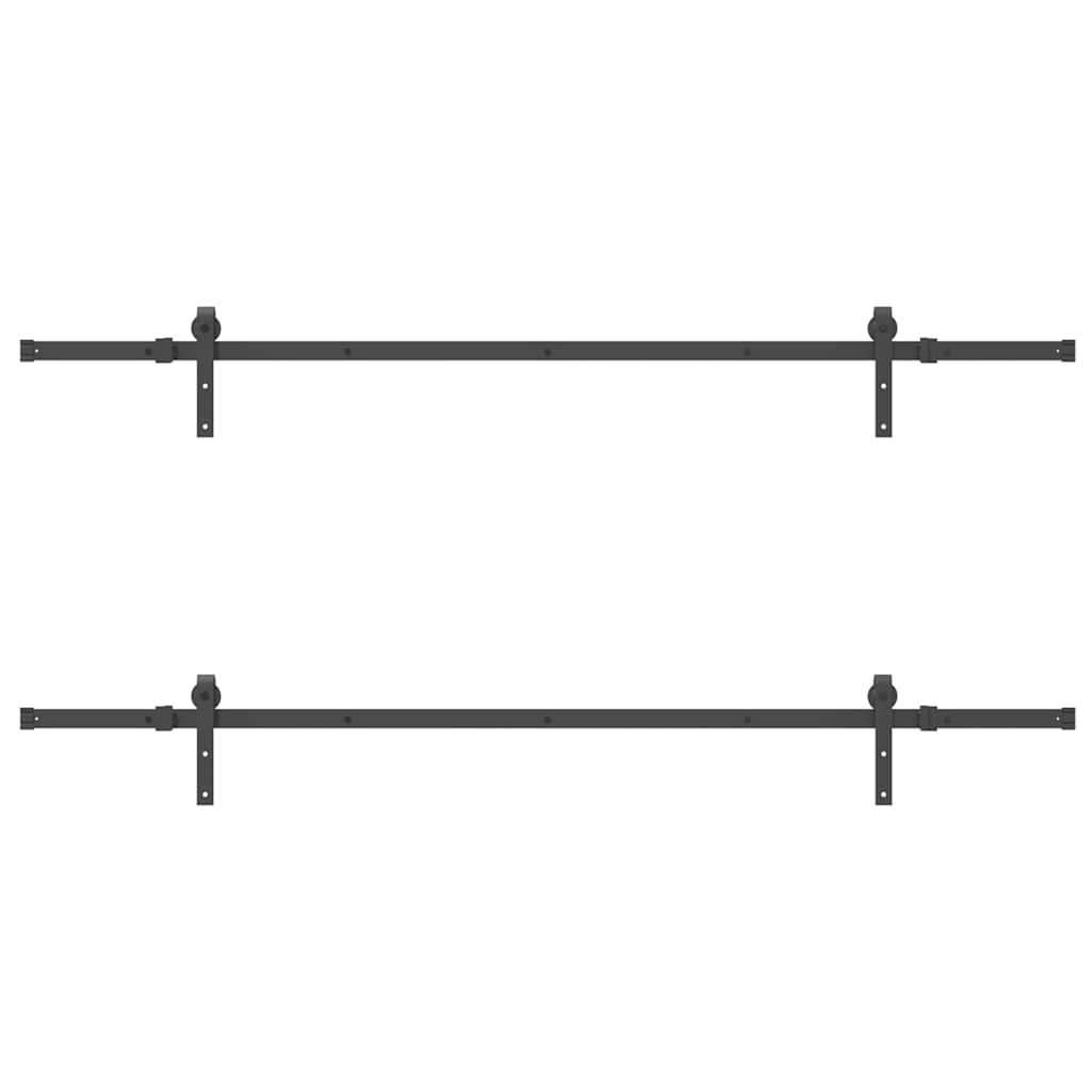 Liukuovi Hardware Kit 427 Cm Teräs Musta