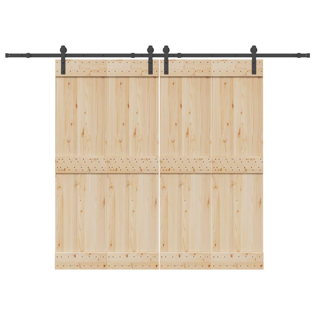 Liukuoven Asennussarja Teräs 305 Cm Musta