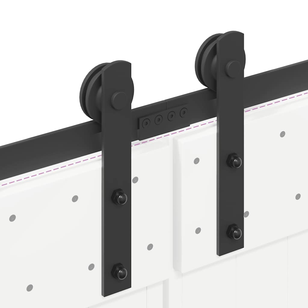 Liukuovi Hardware Kit 427 Cm Teräs Musta