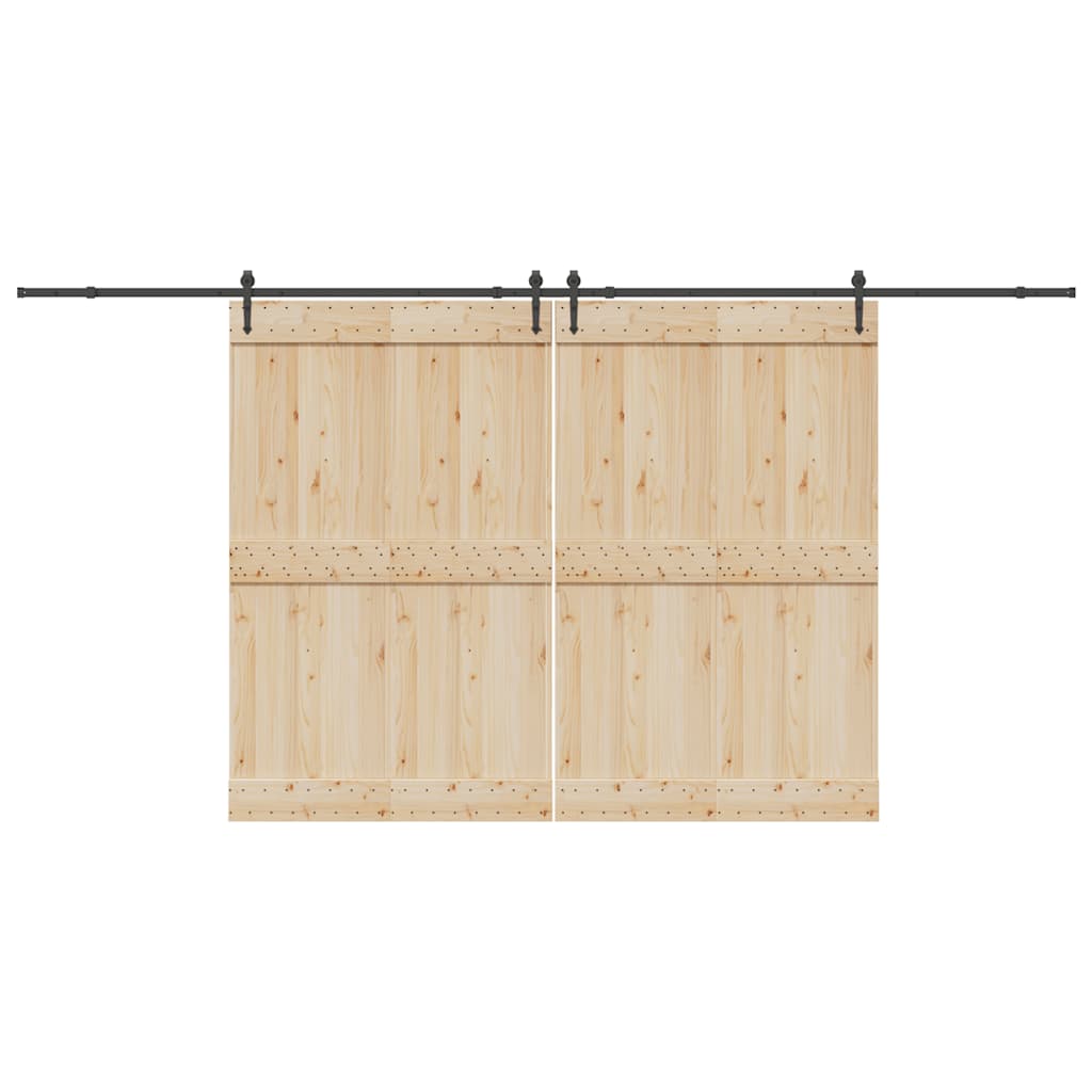 Liukuovi Hardware Kit 427 Cm Teräs Musta