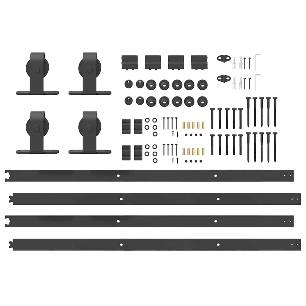 Liukuovi Hardware Kit 427 Cm Teräs Musta