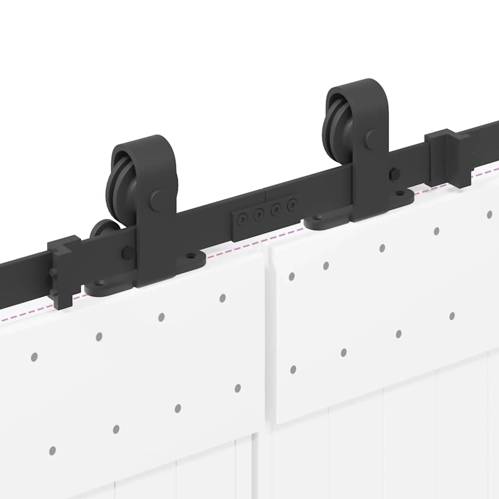 Liukuovi Hardware Kit 427 Cm Teräs Musta