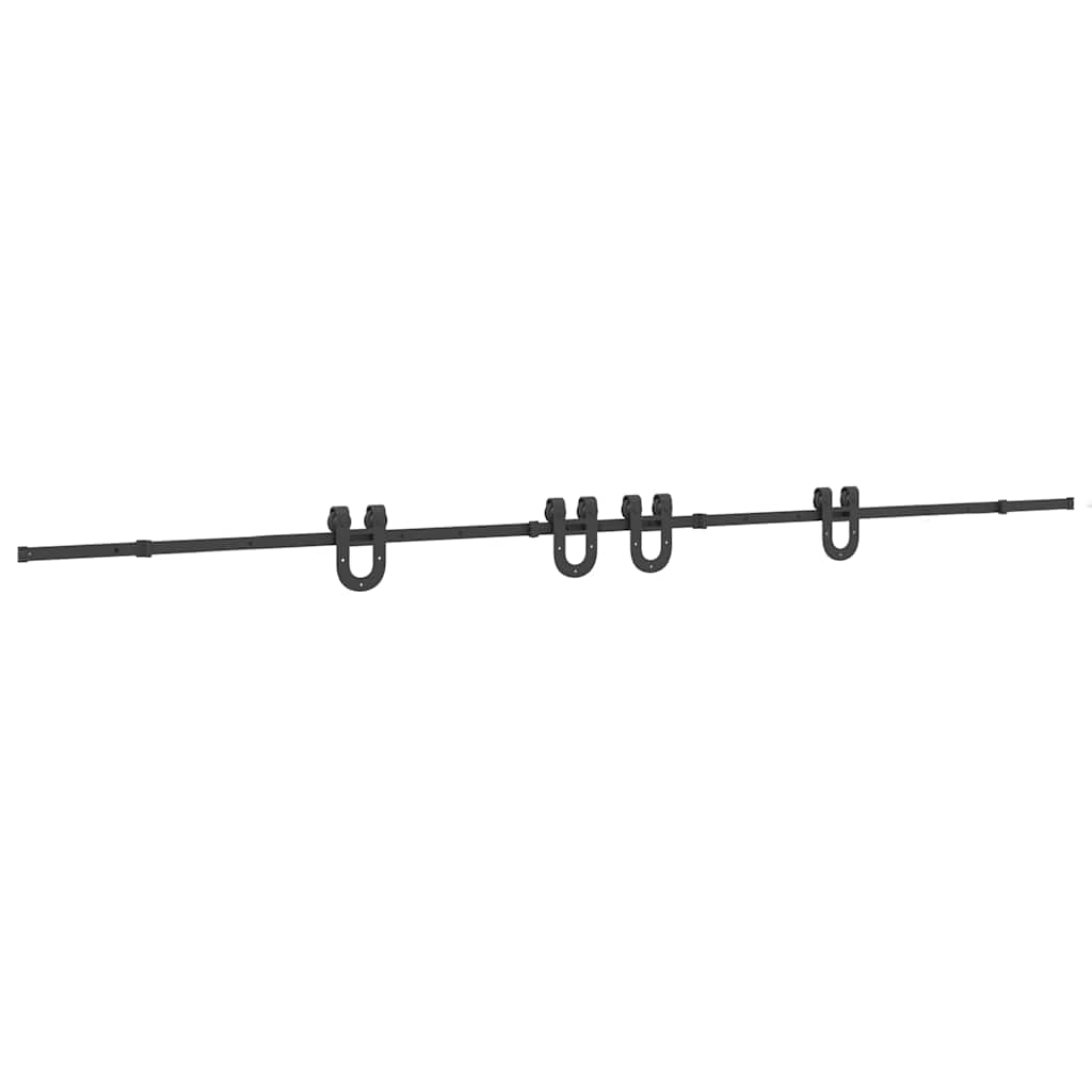 Liukuovi Hardware Kit 400 Cm Teräs Musta