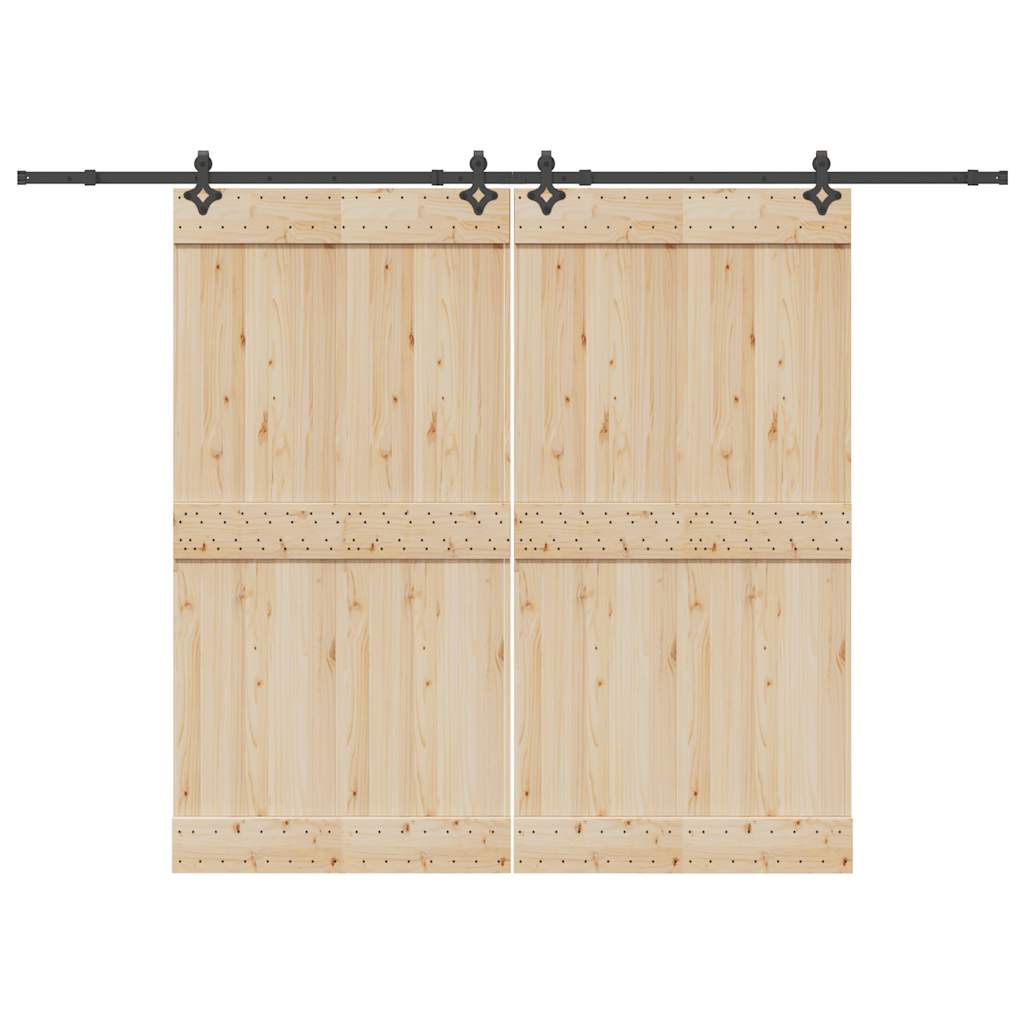 Liukuoven Asennussarja Teräs 305 Cm Musta