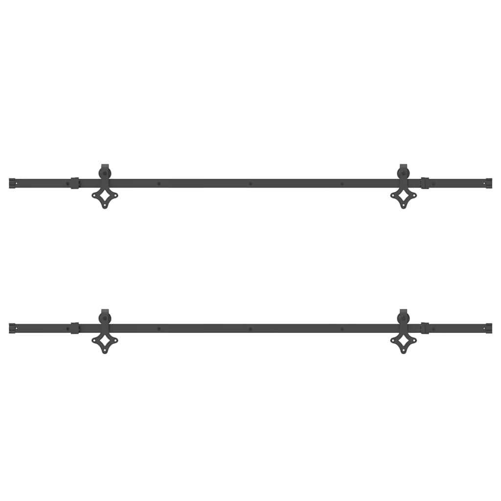 Liukuovi Hardware Kit 427 Cm Teräs Musta