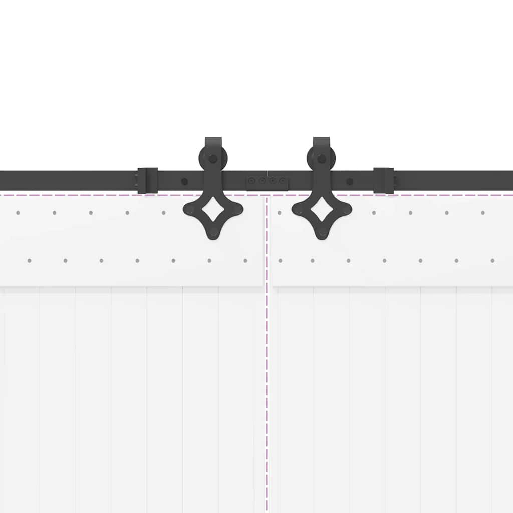 Liukuovi Hardware Kit 427 Cm Teräs Musta