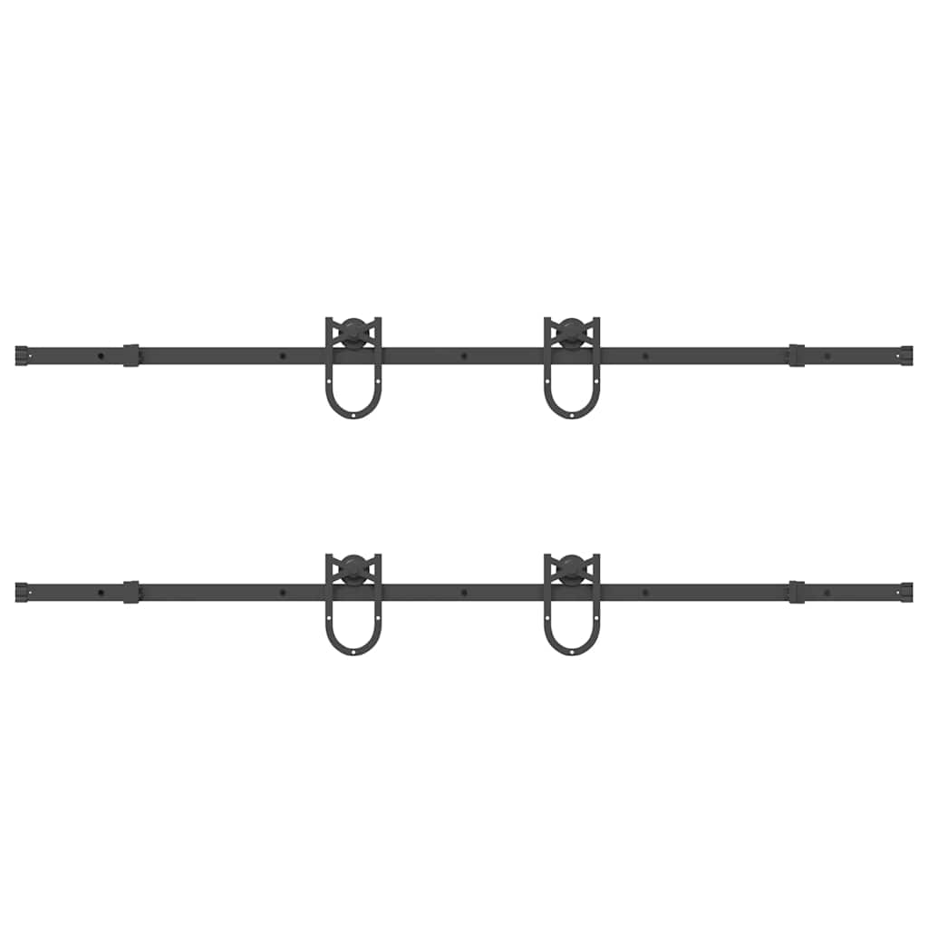 Liukuovi Hardware Kit 400 Cm Teräs Musta
