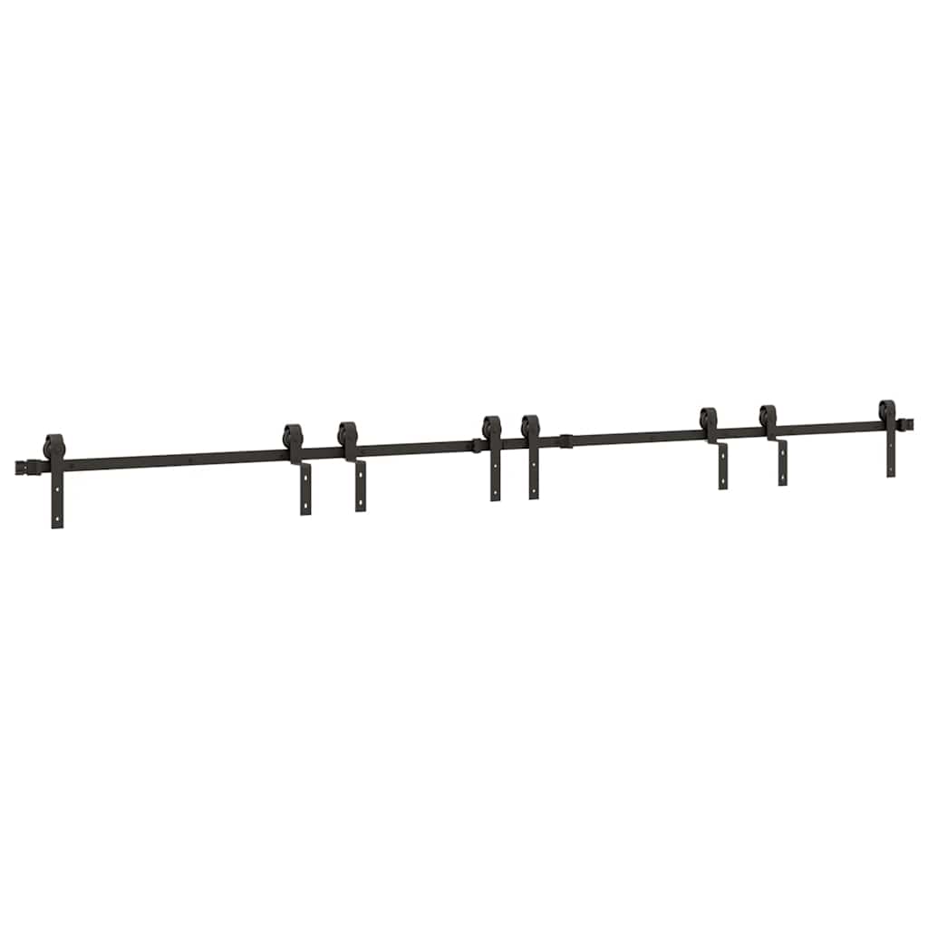 Liukuoven Asennussarja Teräs 366 Cm Musta
