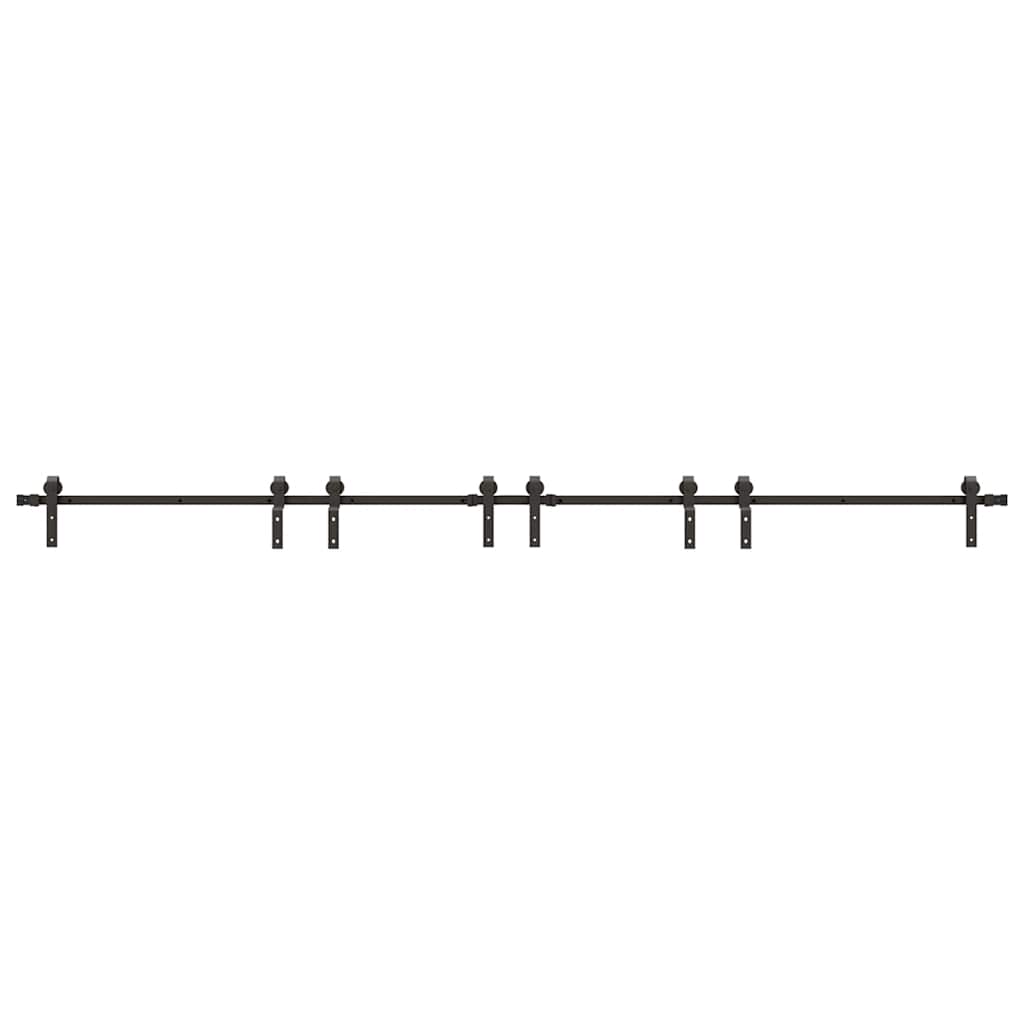 Liukuovi Hardware Kit 400 Cm Teräs Musta