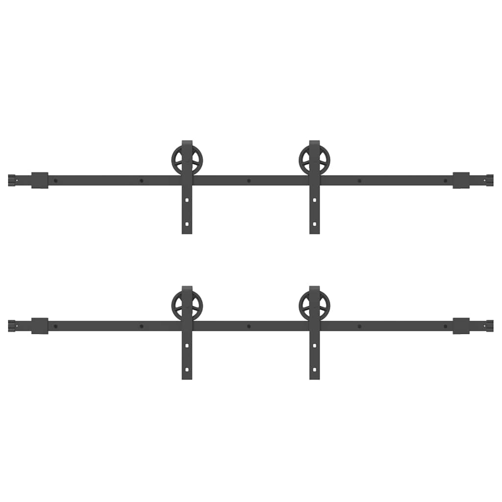 Liukuoven Asennussarja Teräs 366 Cm Musta