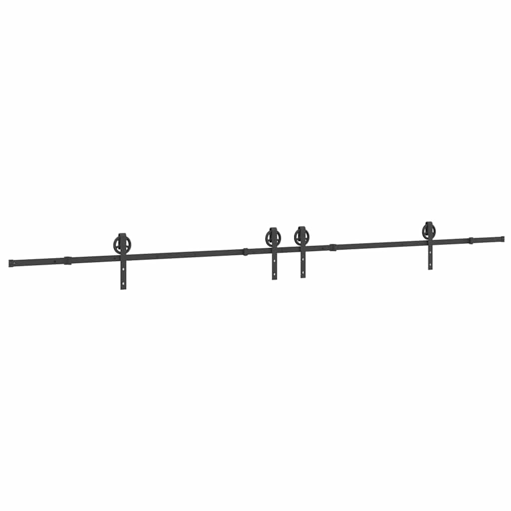 Liukuovi Hardware Kit 400 Cm Teräs Musta