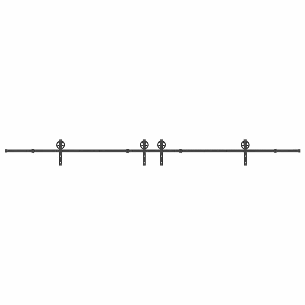 Liukuovi Hardware Kit 400 Cm Teräs Musta