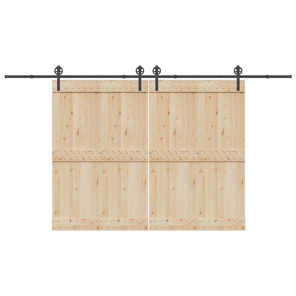 Liukuovi Hardware Kit 400 Cm Teräs Musta