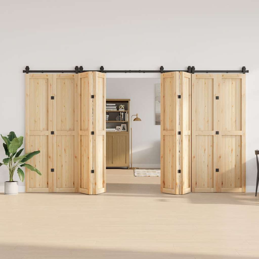 Liukuovi Hardware Kit 400 Cm Teräs Musta