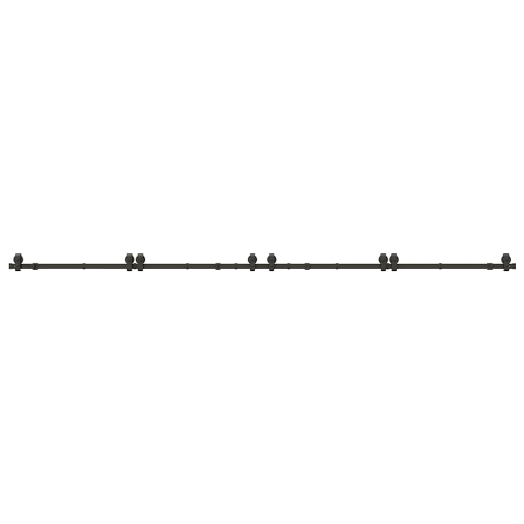 Liukuovi Hardware Kit 400 Cm Teräs Musta