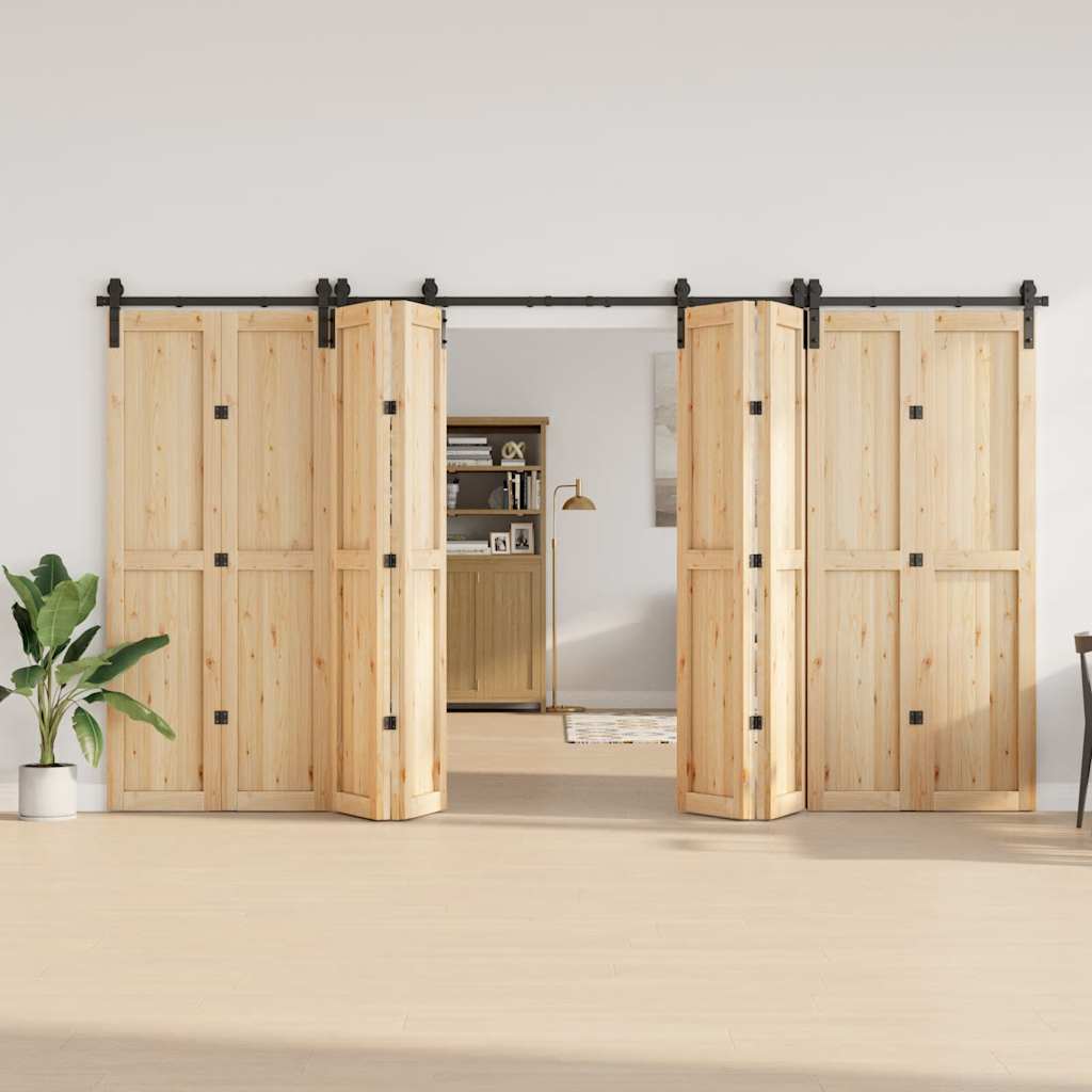 Liukuovi Hardware Kit 400 Cm Teräs Musta