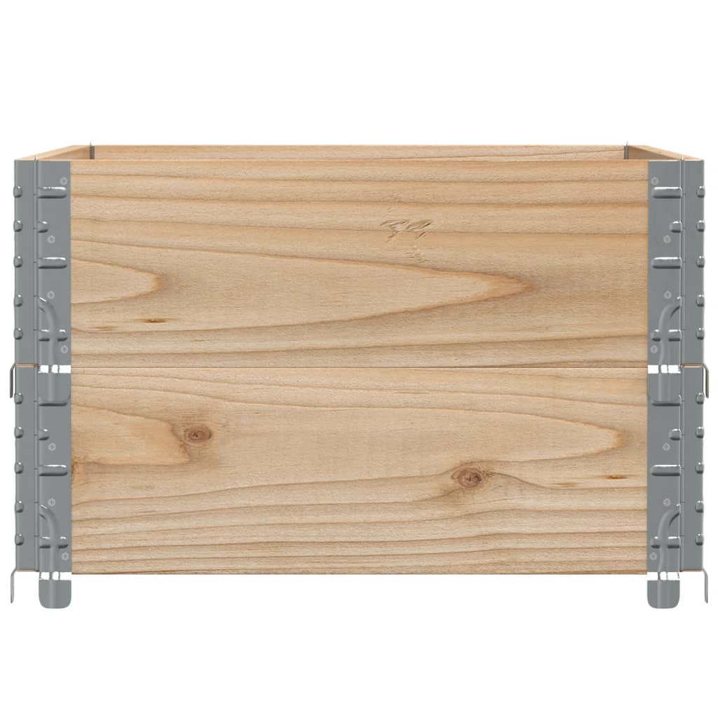 Kuormalavan Reunukset 2 Kpl 80X60 Cm Täysi Mänty
