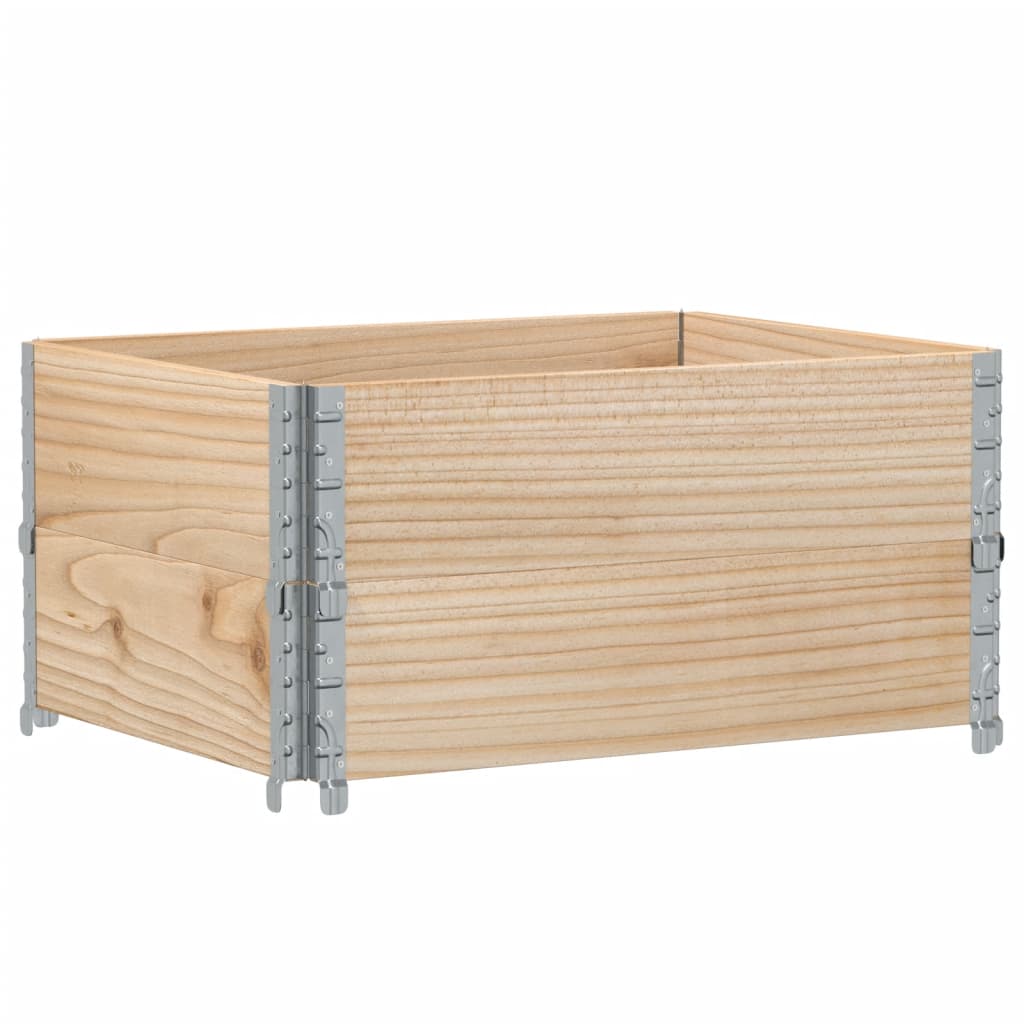 Kuormalavan Reunukset 2 Kpl 80X60 Cm Täysi Mänty