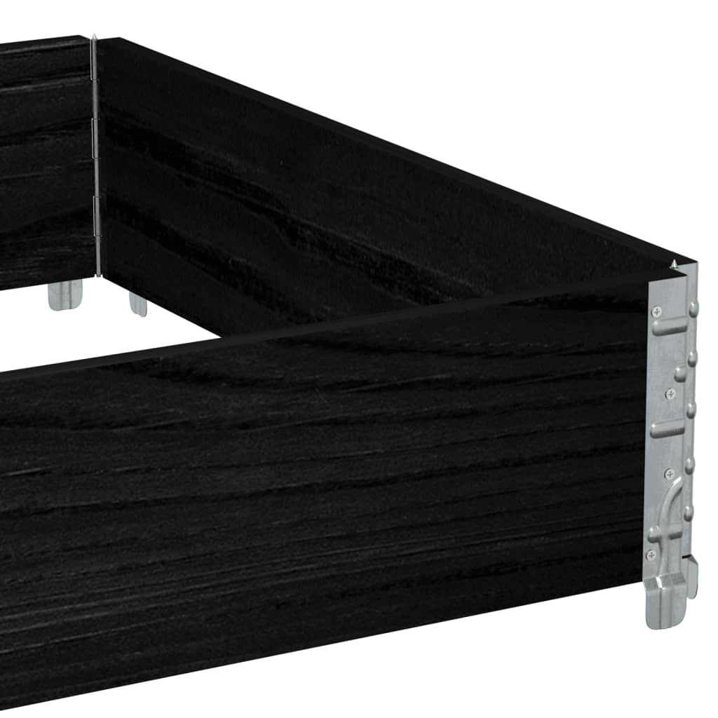 Kuormalavan Reunus Musta 120X80 Cm Täysi Mänty