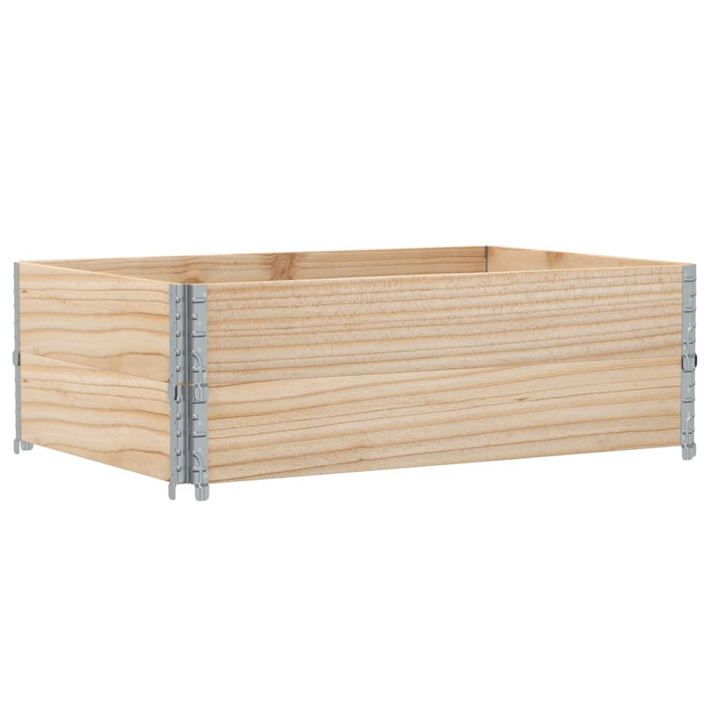 Kuormalavan Reunukset 2 Kpl 120X80 Cm Täysi Mänty