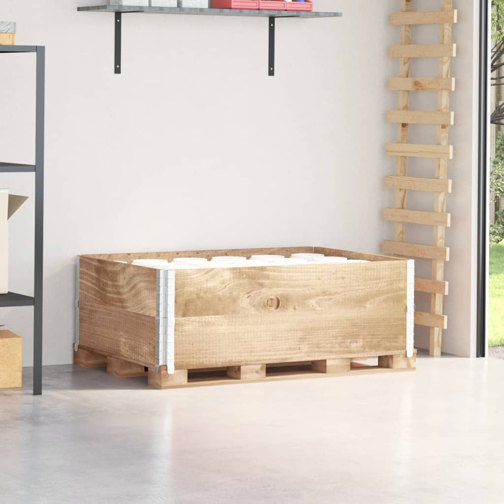 Kuormalavan Reunukset 2 Kpl 120X80 Cm Täysi Mänty