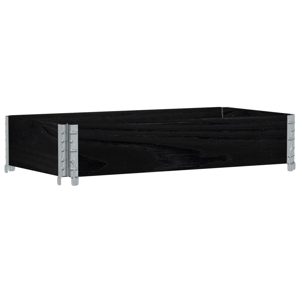 Kuormalavan Reunus Musta 100X50 Cm Täysi Mänty