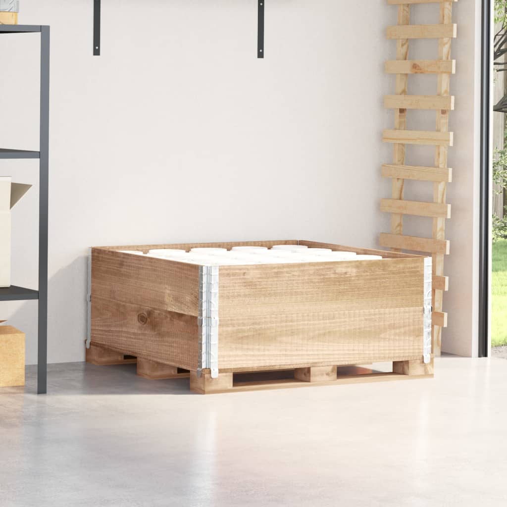 Kuormalavan Reunukset 2 Kpl 100X100 Cm Täysi Mänty