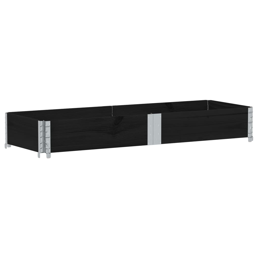 Kuormalavan Reunus Musta 150X50 Cm Täysi Mänty