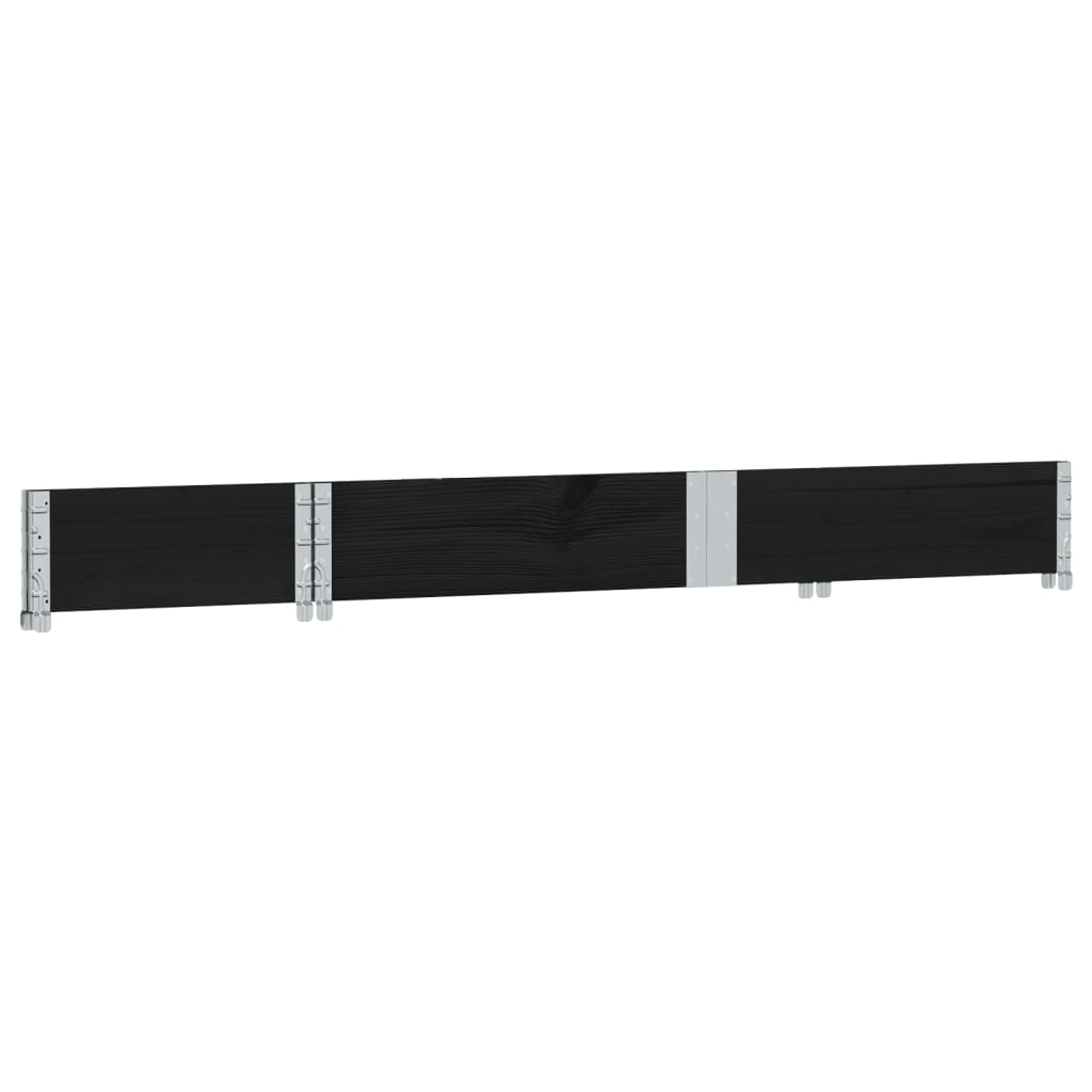 Kuormalavan Reunus Musta 150X50 Cm Täysi Mänty