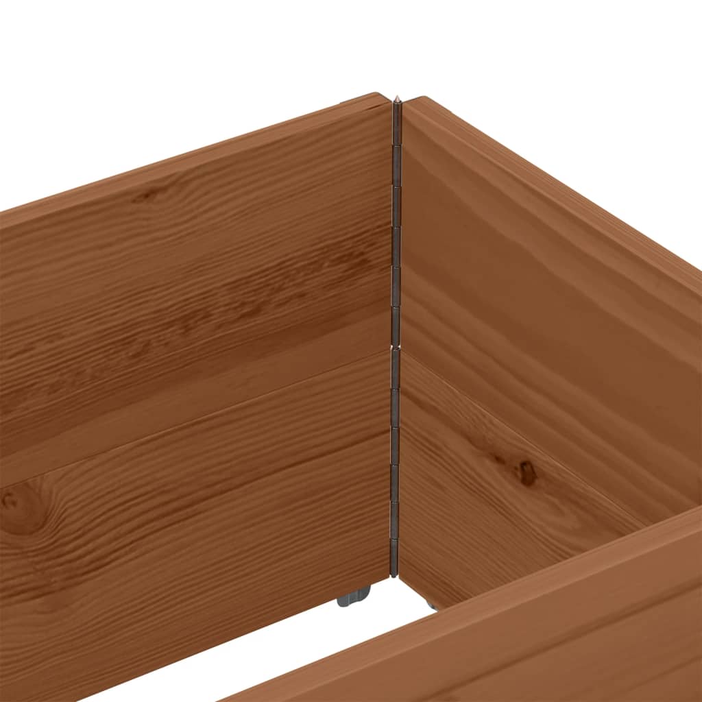 Kuormalavan Reunukset 2 Kpl Ruskea 150X50 Cm Täysi Mänty