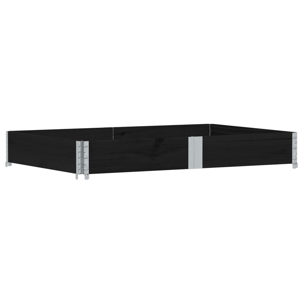 Kuormalavan Reunus Musta 150X100 Cm Täysi Mänty
