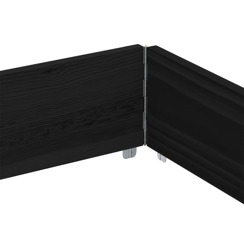 Kuormalavan Reunus Musta 150X100 Cm Täysi Mänty