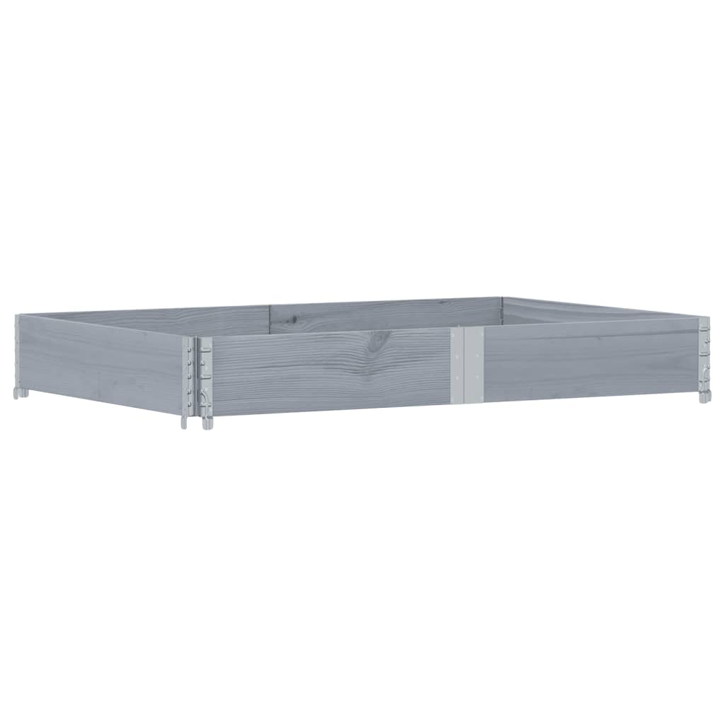 Kuormalavan Reunus Harmaa 150X100 Cm Täysi Mänty
