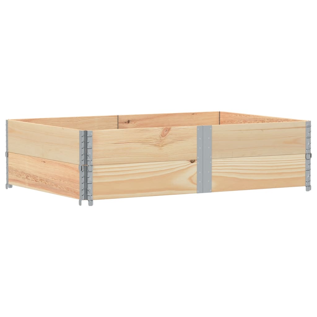 Kuormalavan Reunukset 2 Kpl 150X100 Cm Täysi Mänty