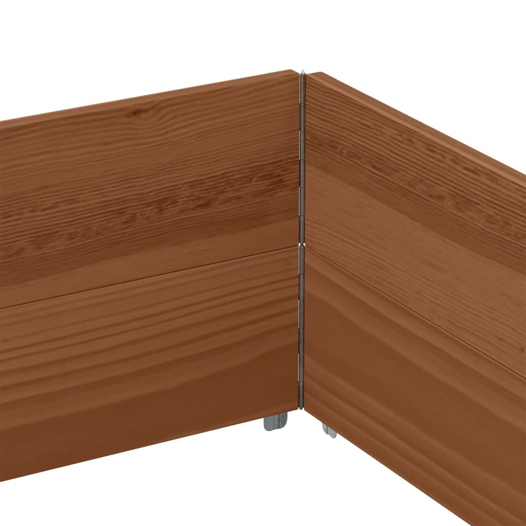Kuormalavan Reunukset 2 Kpl Ruskea 150X100 Cm Täysi Mänty
