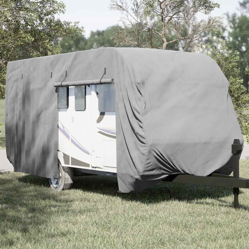 Asuntovaunun Päällinen Harmaa 610X250X220 Cm Kuitukangas