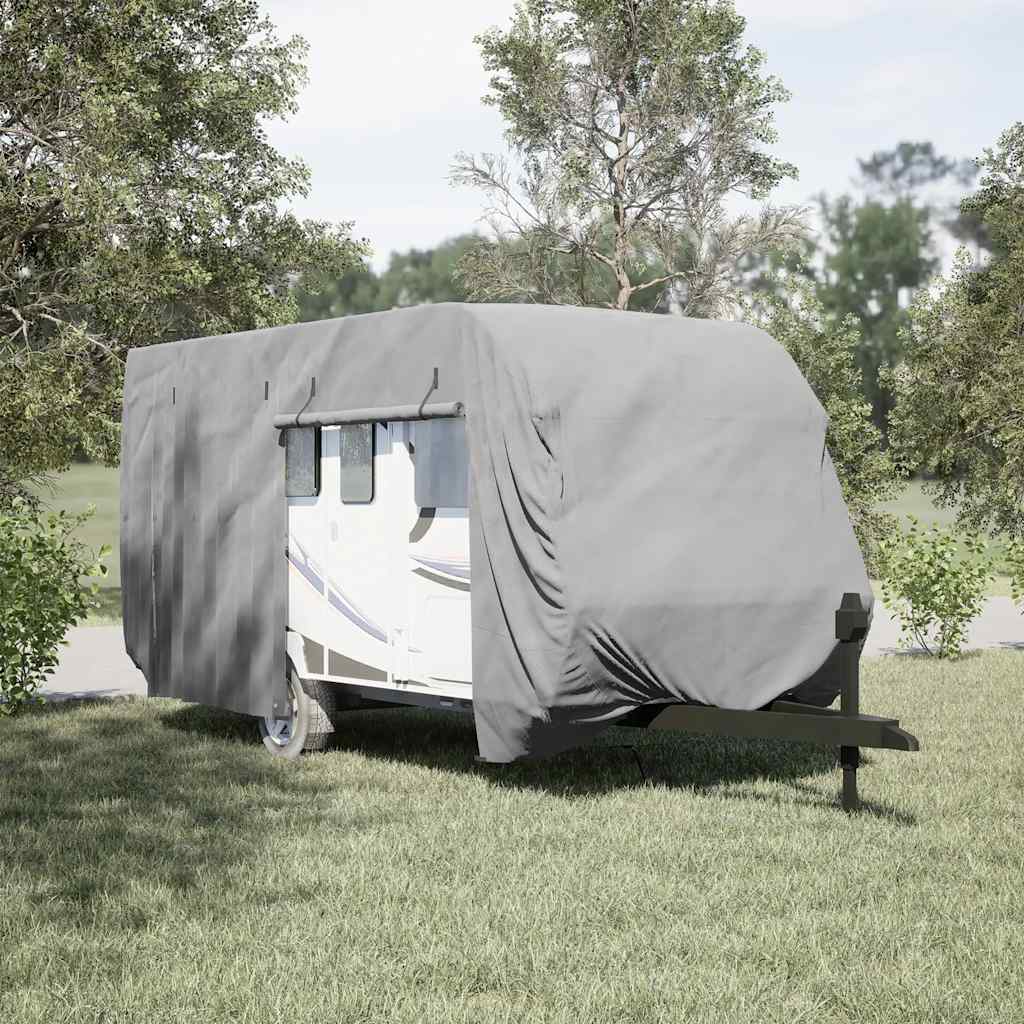 Asuntovaunun Päällinen Harmaa 670X250X220 Cm Kuitukangas