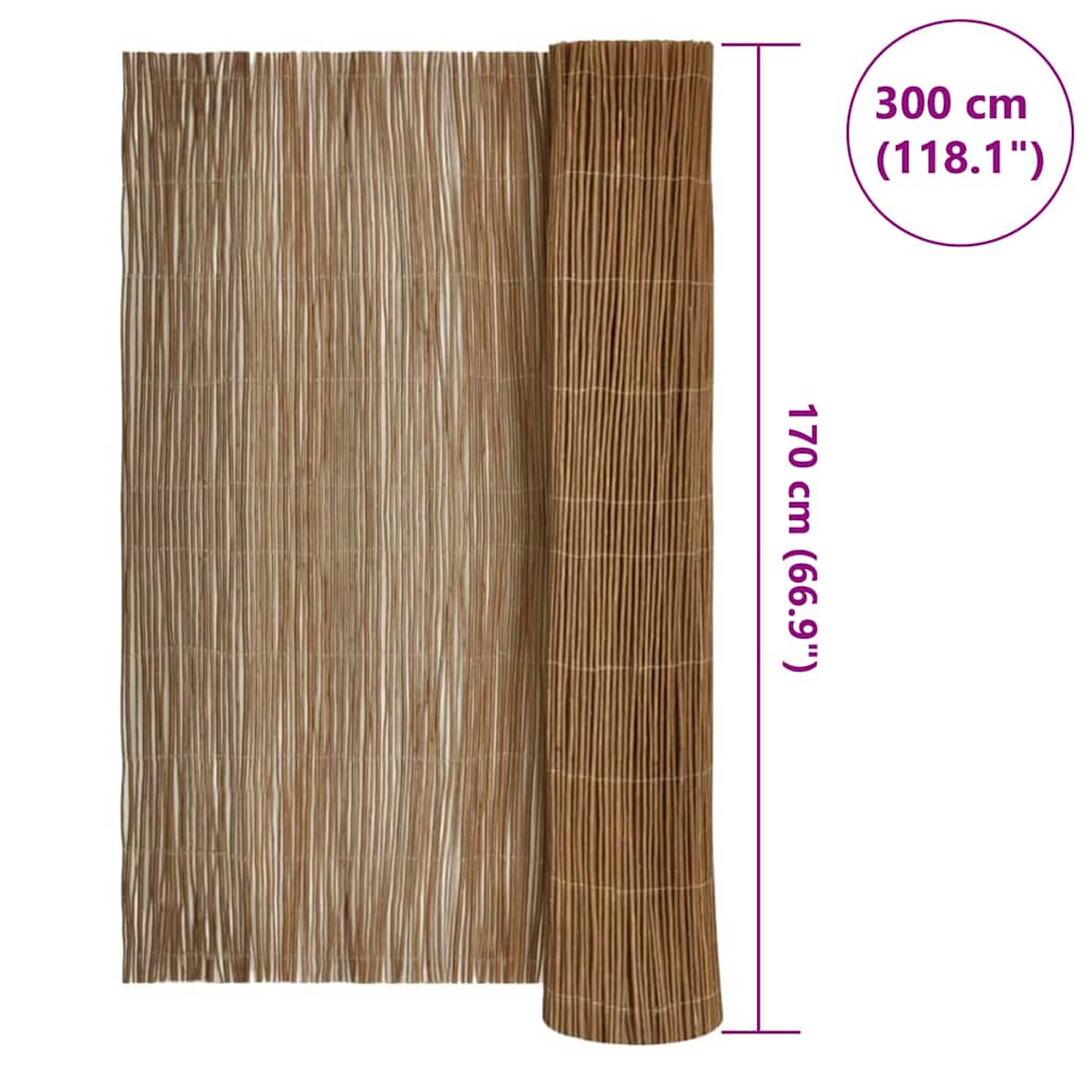 Pajufence Luonnollinen 170 X 300 Cm Paju